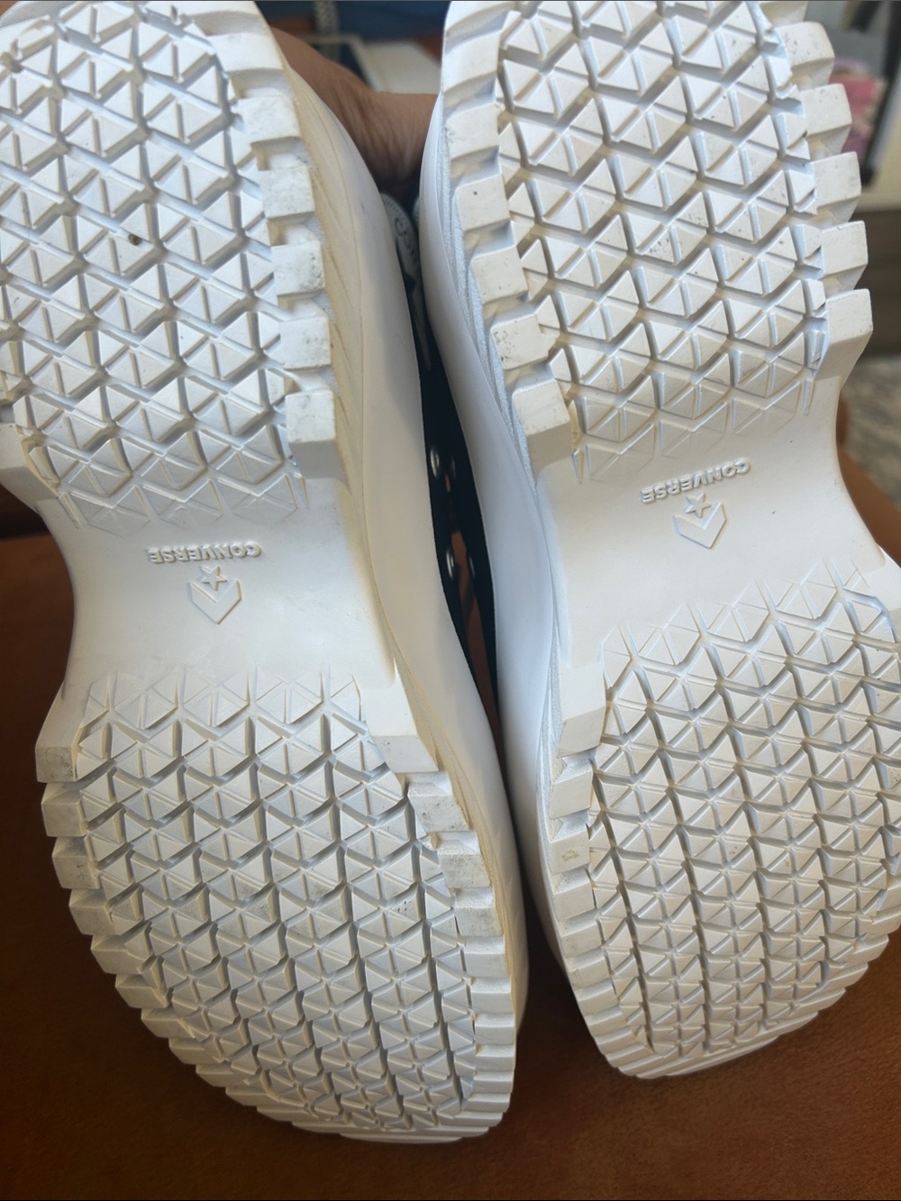 Black High-Top Canvas Platform Sneakers with White Accents - Picture 12 of 12